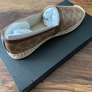 NWT Coach Codi Espadrille In Signature Jacquard Size 7.5